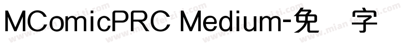 MComicPRC Medium字体转换